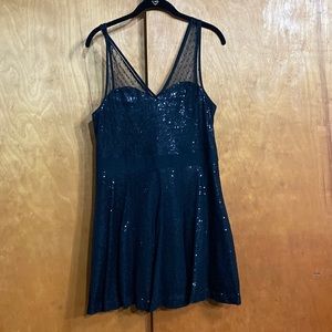 Express Black Sequin Dress size Large
